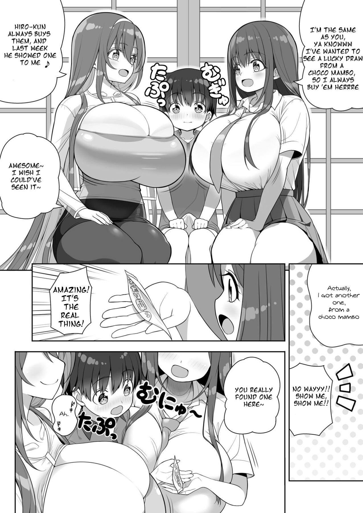 Hentai Manga Comic-Getting Squeezed Down There By Big Breasted Onee-san's!?-Read-16